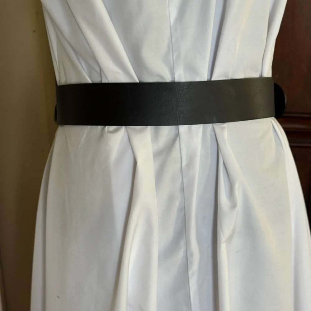 Zara Black Double Buckle Wide Belt‎
